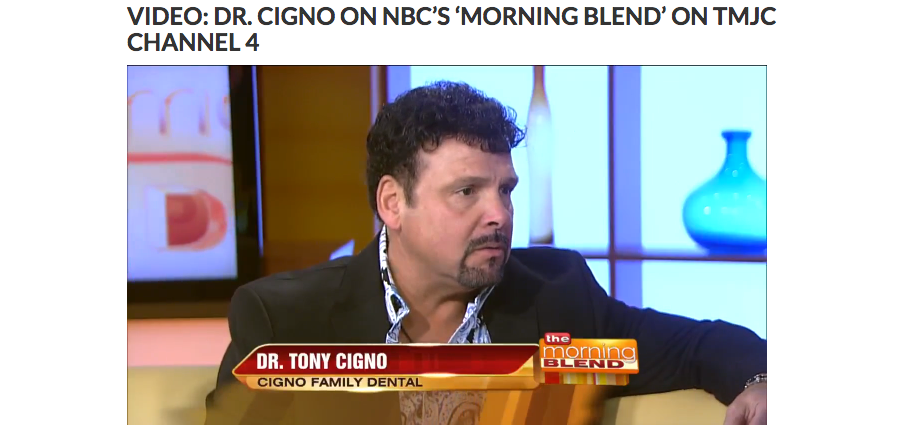 VIDEO  Dr. Cigno on NBC s  Morning Blend  on TMJC Channel 4   Cigno Family Dental